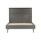 Armen Living Makena 4 Piece Queen Bedroom Set in Gray Acacia Wood SETMKBDQN4A - alternate 2
